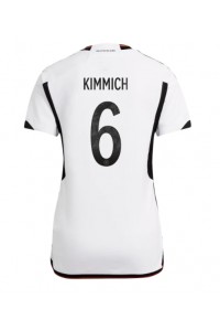 Saksa Joshua Kimmich #6 Jalkapallovaatteet Naisten Kotipaita MM-kisat 2022 Lyhythihainen